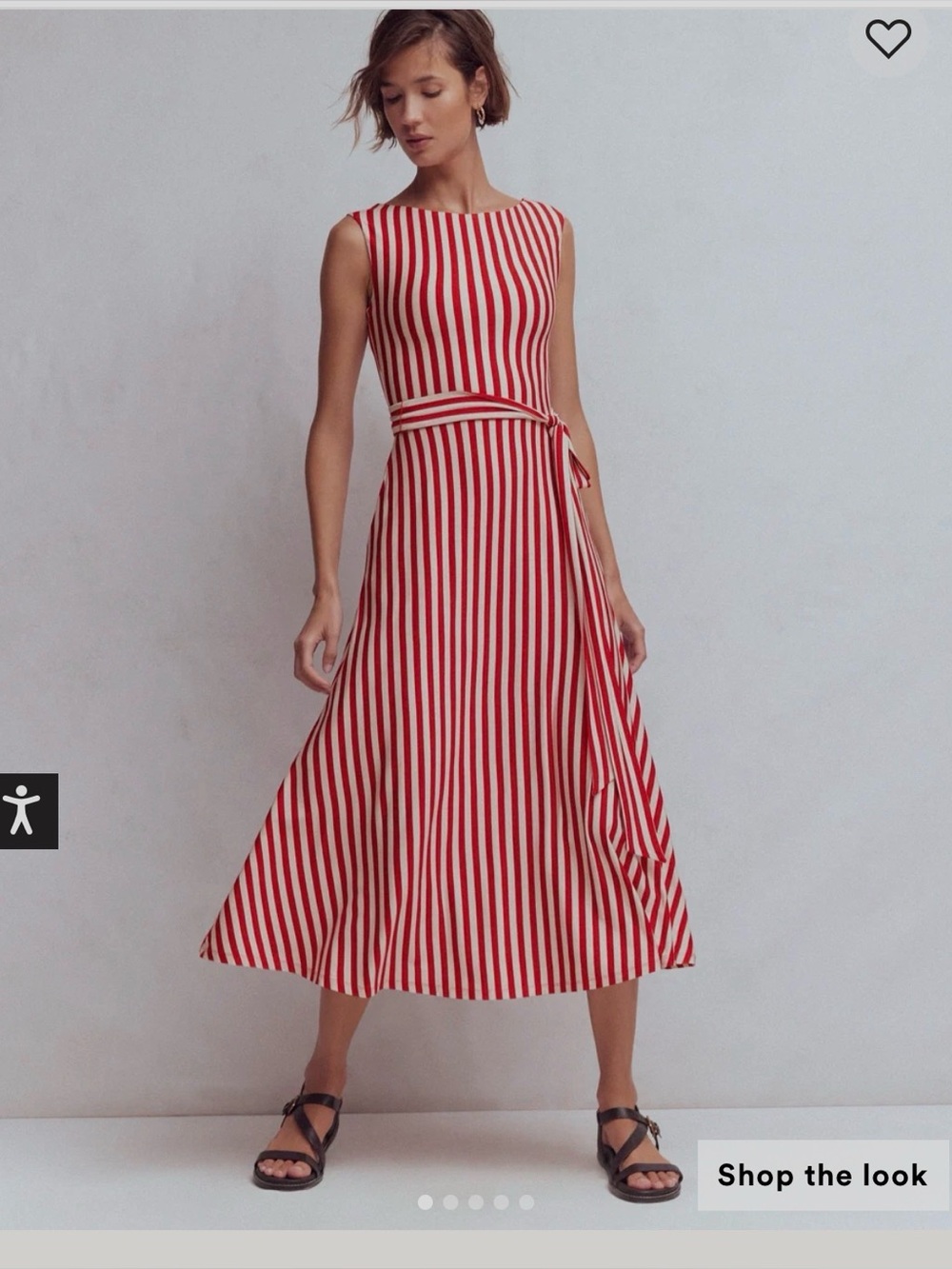 NWT BODEN Tamsin Jersey Midi Dress
Merida Red and Ivory Stripe size 10 Long
